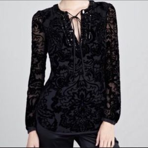 Tory Burch blouse black size 12